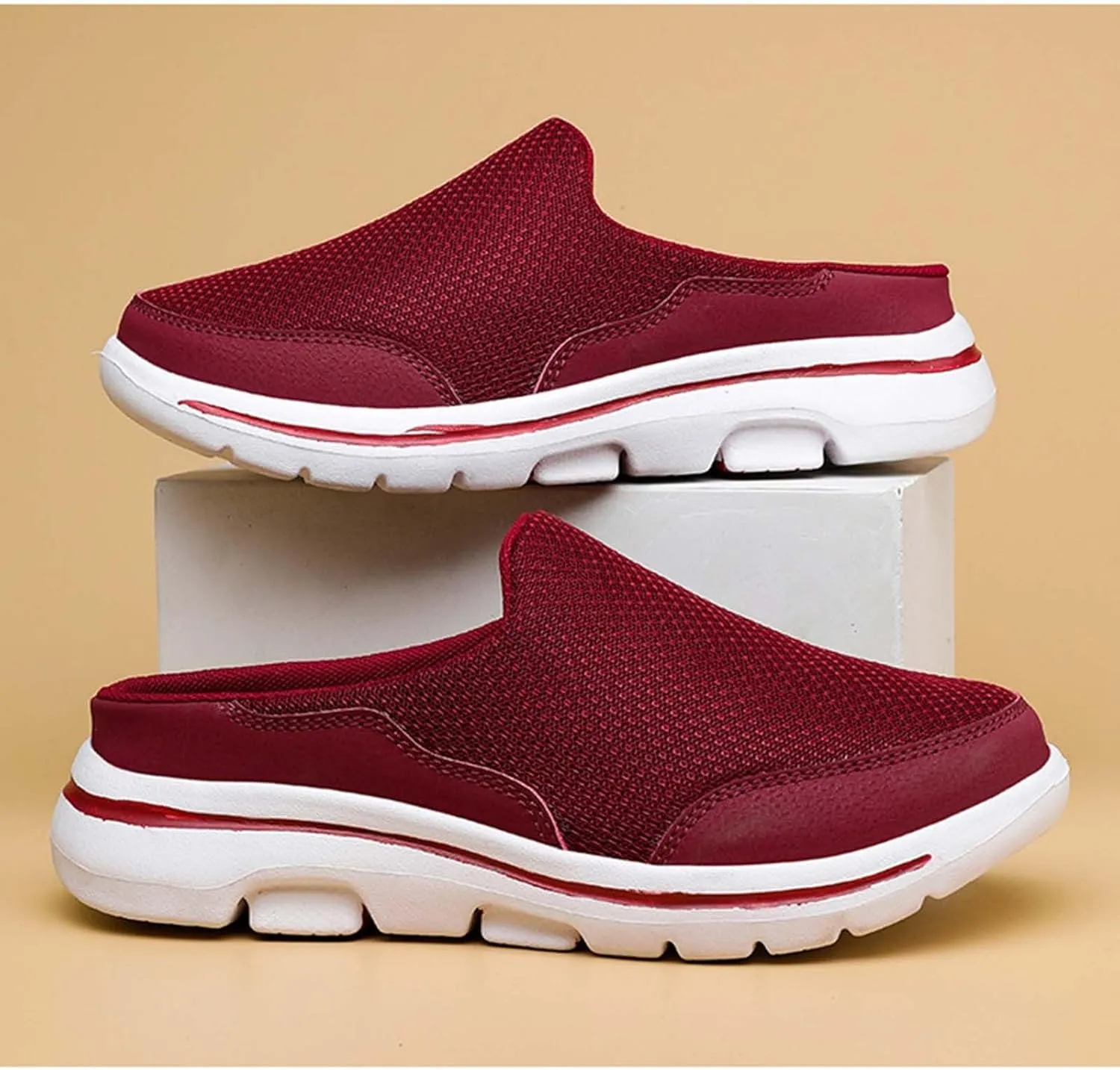Breathable Slip on Shoes for Men Breathable Casual Comfortable Walking Sneaker Outdoor Non Slip Jogging Sneakers