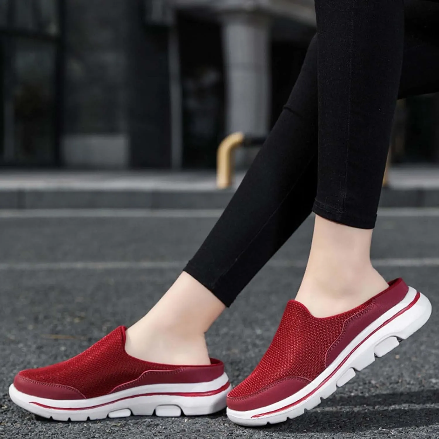 Breathable Slip on Shoes for Men Breathable Casual Comfortable Walking Sneaker Outdoor Non Slip Jogging Sneakers