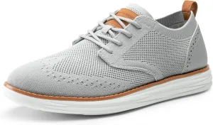 Bruno Marc Men's KnitFlex SmartCraft Mesh Oxfords Sneakers Casual Dress Lace-Up Lightweight Walking Shoes