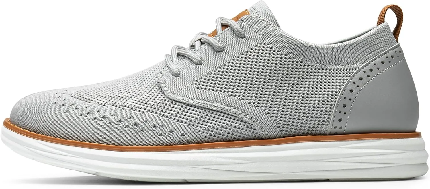 Bruno Marc Men's KnitFlex SmartCraft Mesh Oxfords Sneakers Casual Dress Lace-Up Lightweight Walking Shoes