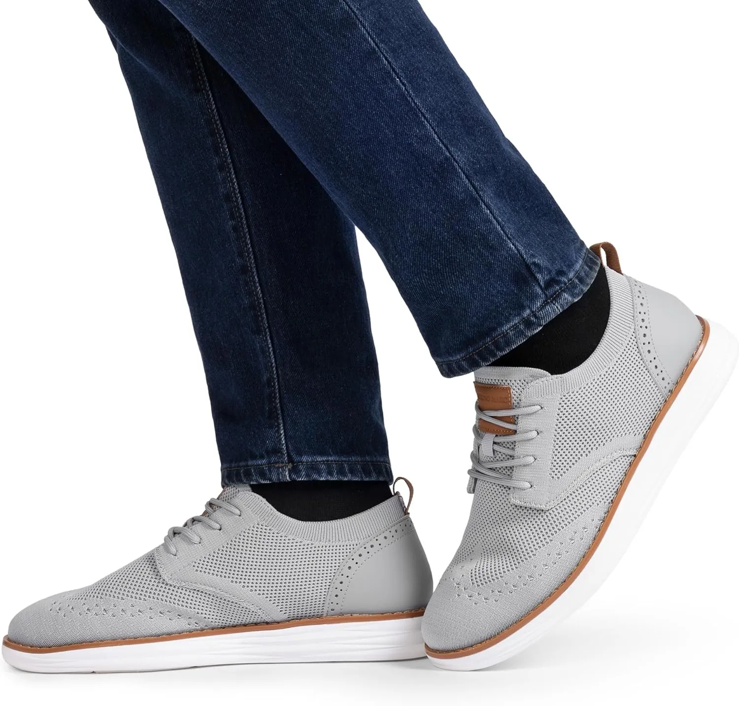 Bruno Marc Men's KnitFlex SmartCraft Mesh Oxfords Sneakers Casual Dress Lace-Up Lightweight Walking Shoes