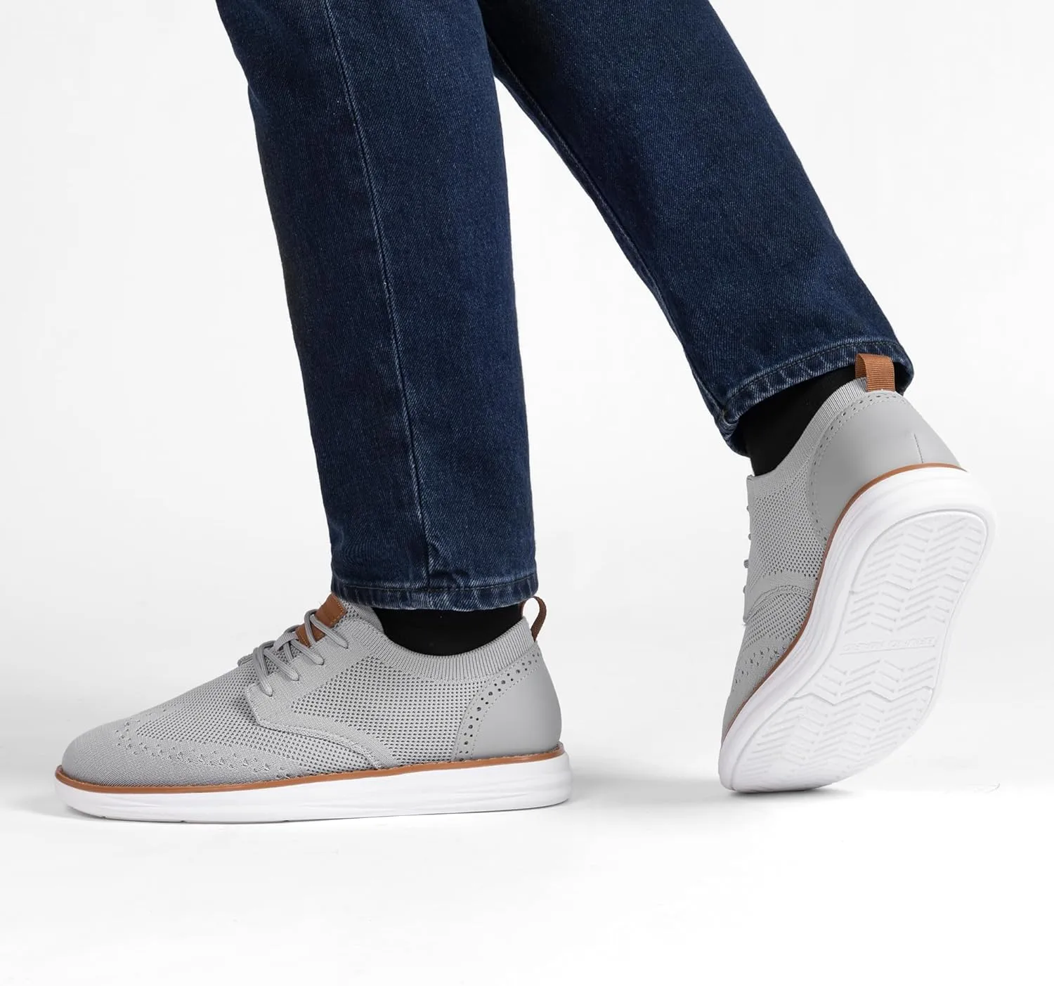 Bruno Marc Men's KnitFlex SmartCraft Mesh Oxfords Sneakers Casual Dress Lace-Up Lightweight Walking Shoes
