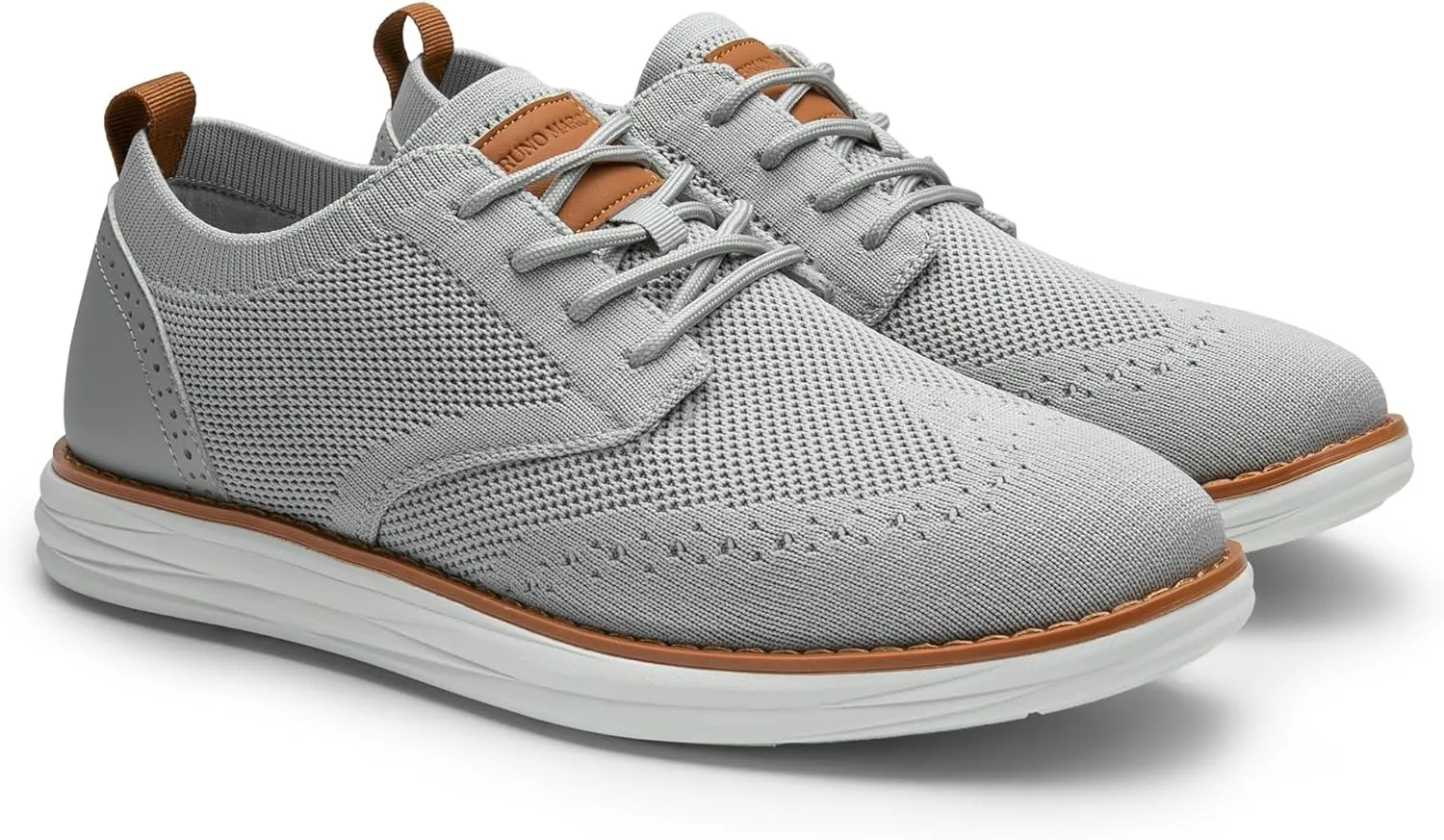 Bruno Marc Men's KnitFlex SmartCraft Mesh Oxfords Sneakers Casual Dress Lace-Up Lightweight Walking Shoes