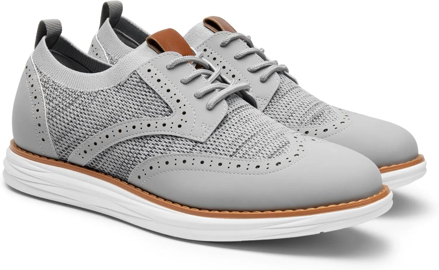 Bruno Marc Men's KnitFlex SmartCraft Mesh Oxfords Sneakers Casual Dress Lace-Up Lightweight Walking Shoes
