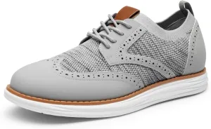 Bruno Marc Men's KnitFlex SmartCraft Mesh Oxfords Sneakers Casual Dress Lace-Up Lightweight Walking Shoes
