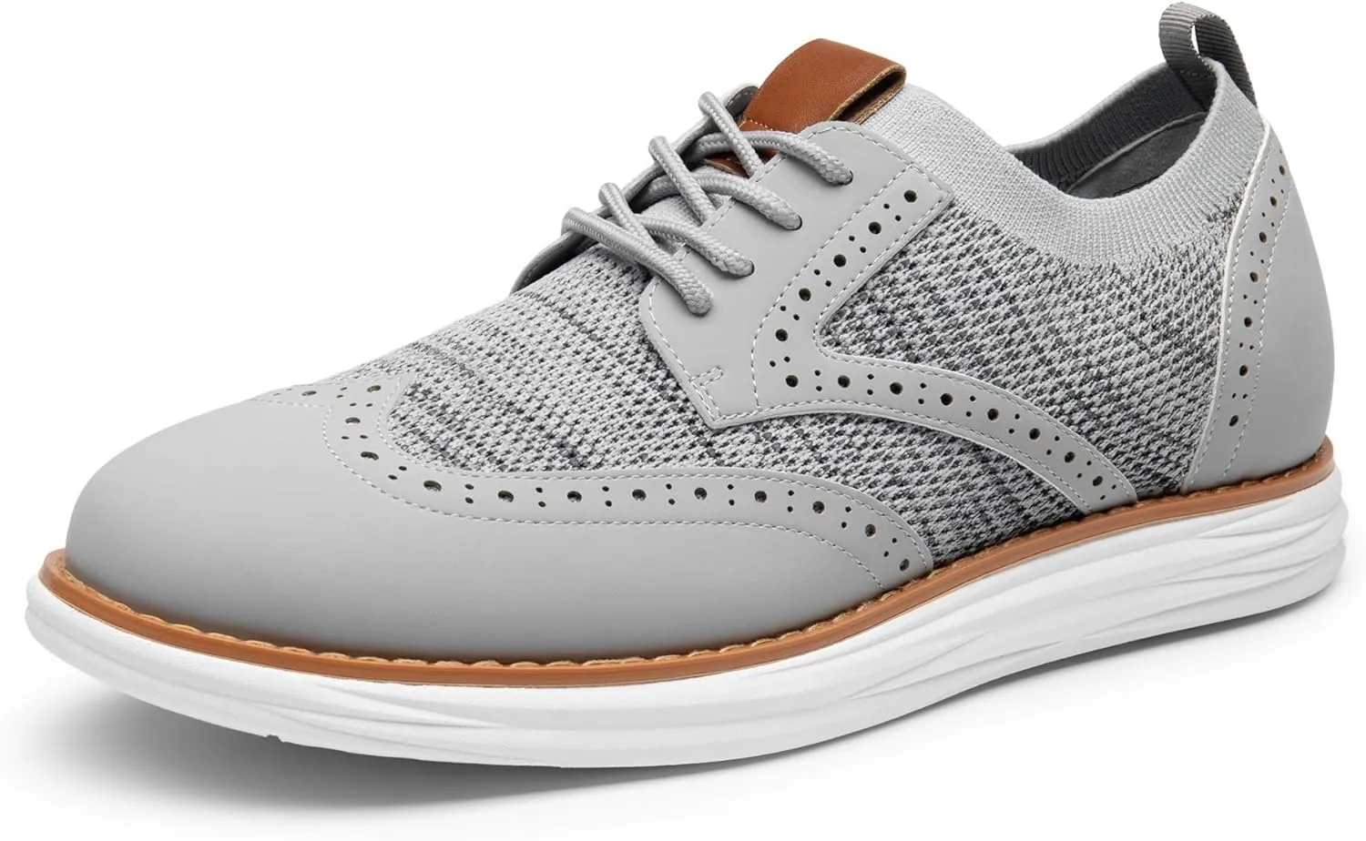 Bruno Marc Men's KnitFlex SmartCraft Mesh Oxfords Sneakers Casual Dress Lace-Up Lightweight Walking Shoes