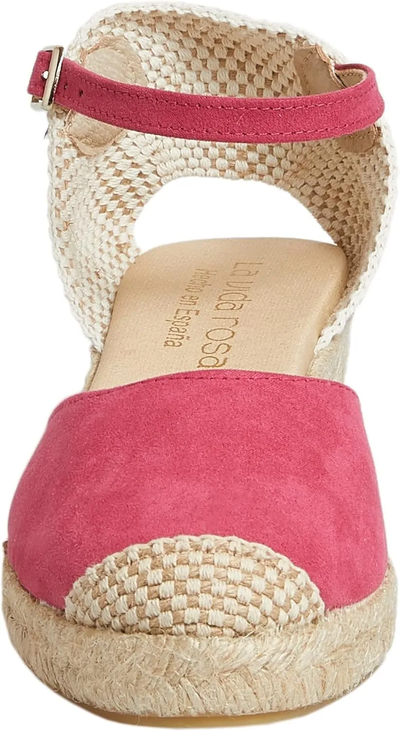 Canvas Wedge Women's Sandals with 2 Inch Heel and Breathable Cotton Canvas Upper and 100% Natural Jute Midsole for All Casual Occasions