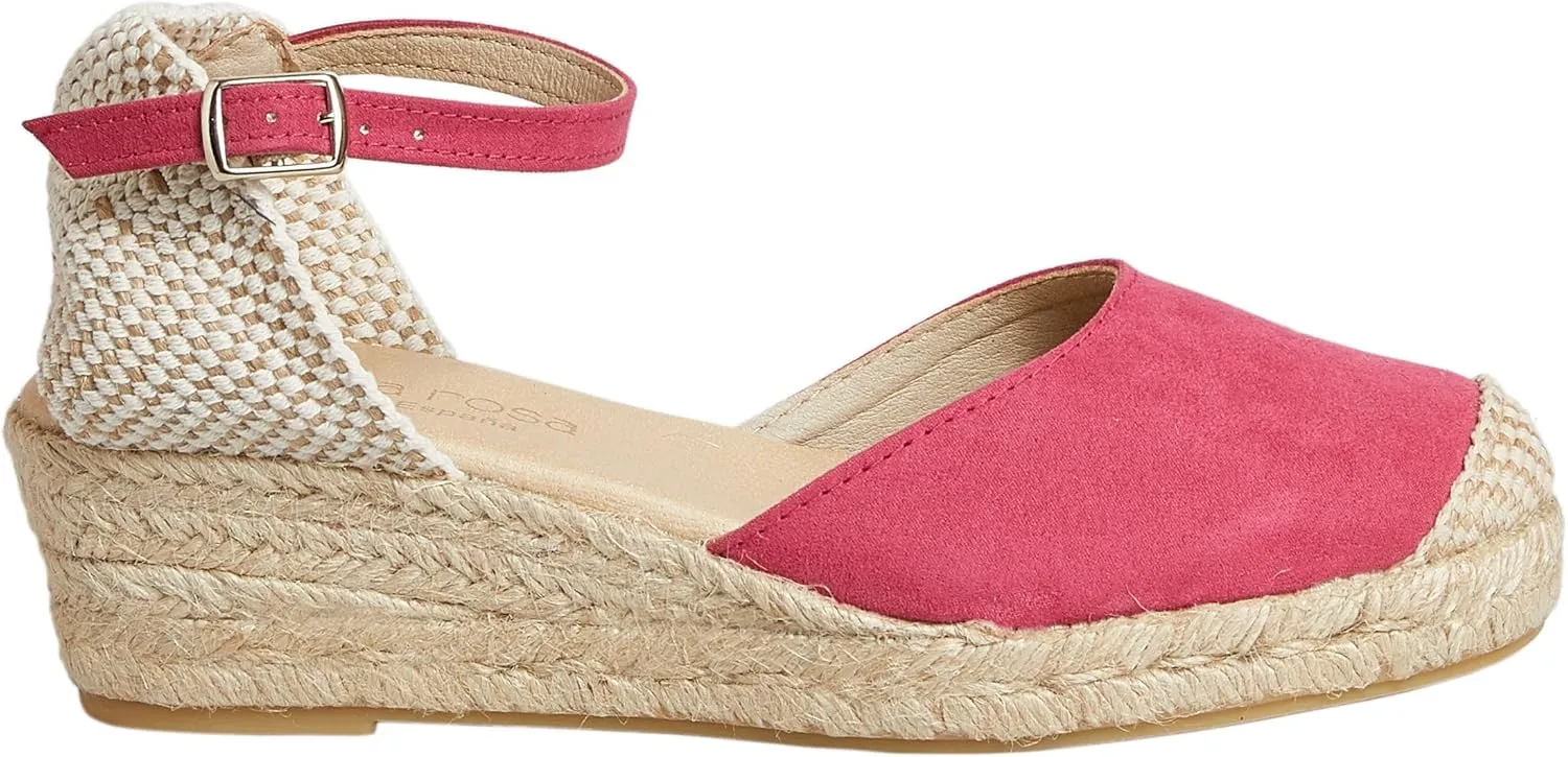 Canvas Wedge Women's Sandals with 2 Inch Heel and Breathable Cotton Canvas Upper and 100% Natural Jute Midsole for All Casual Occasions