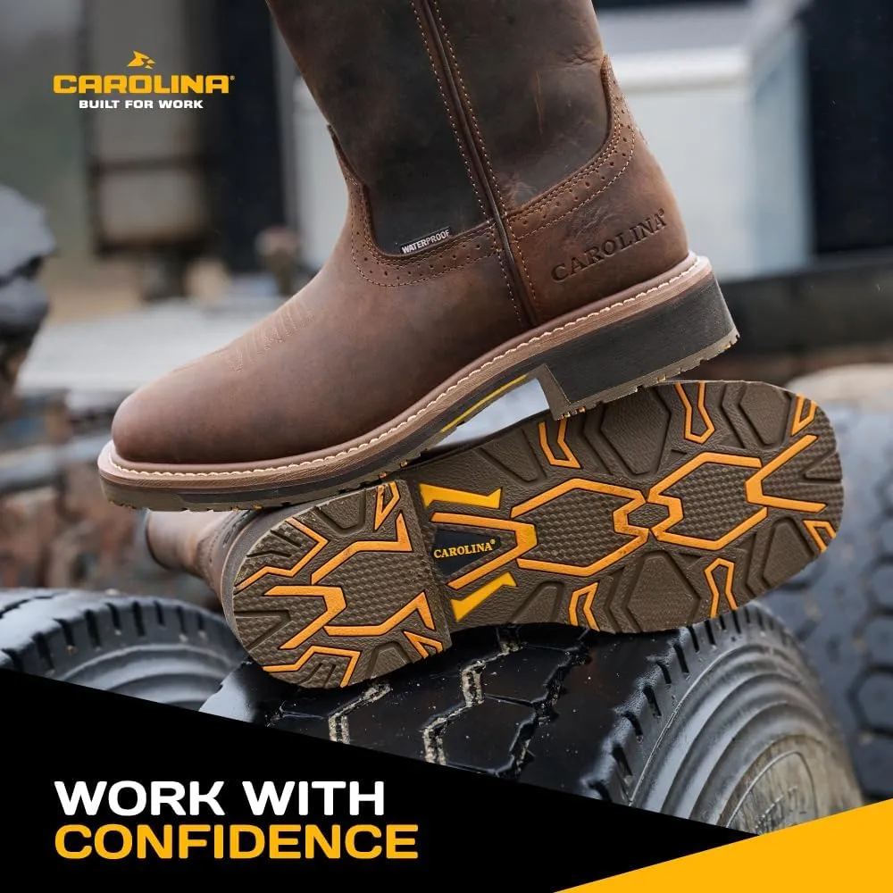 Carolina Anchor 10" Soft Toe Waterproof Men's Work Boot - Durable, Comfortable, Slip-Resistant, All-Weather Footwear