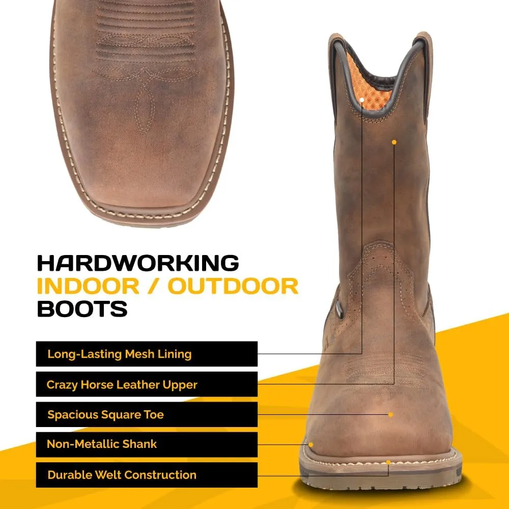 Carolina Anchor 10" Soft Toe Waterproof Men's Work Boot - Durable, Comfortable, Slip-Resistant, All-Weather Footwear