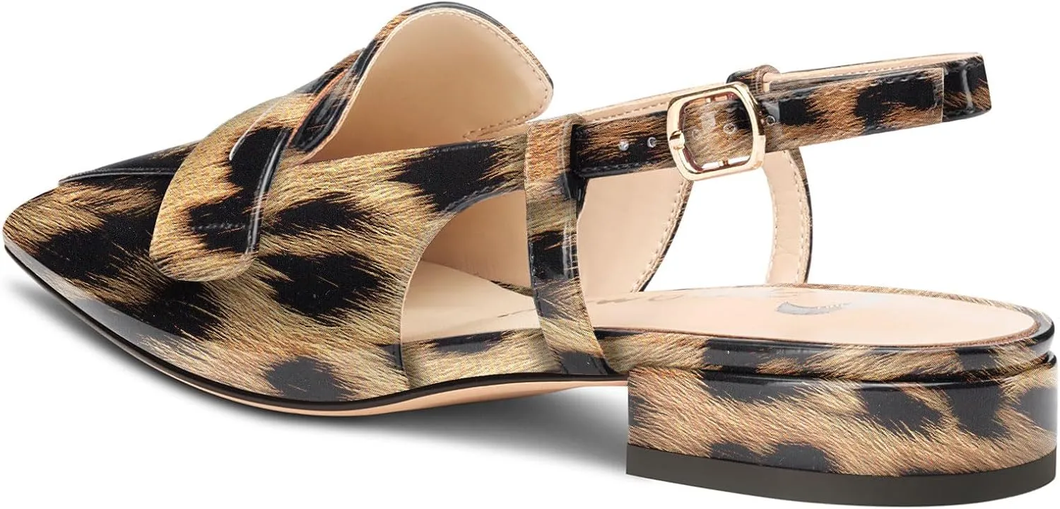 Castamere Slingback Flats for Women Close Pointed Toe Loafers Low Heel Slip-on Pumps Office Casual Dress Shoes 0.8 Inches Heels