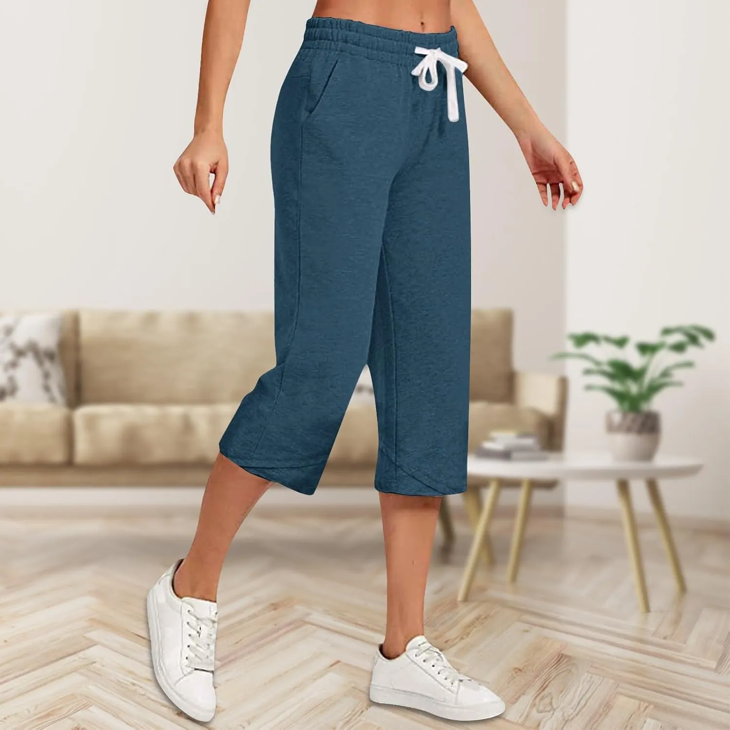 Casual Pants for Women Baggy Long Sleeve Pajama Home Suit Can Be Worn Outside Crop Linen for Women