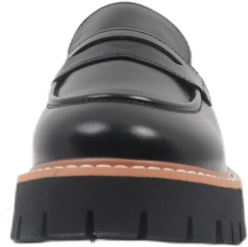 Chunky Loafers Women Platform Loafers for Women Chunky Heel Lug Sole Loafers for Women Slip ons Round Toe