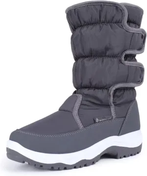 CIOR Women's Snow Boots Winter Water-Resistant Fur Lined Frosty Anti-Slip Warm Snow Boots U120WMX003-Gray-38