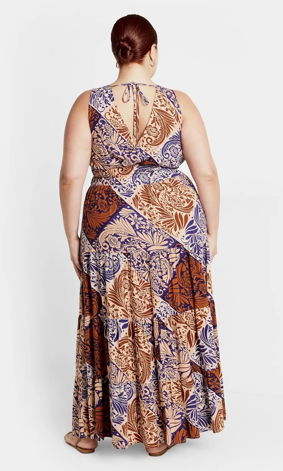 City Chic Women's Maxi Dress-Amara Print