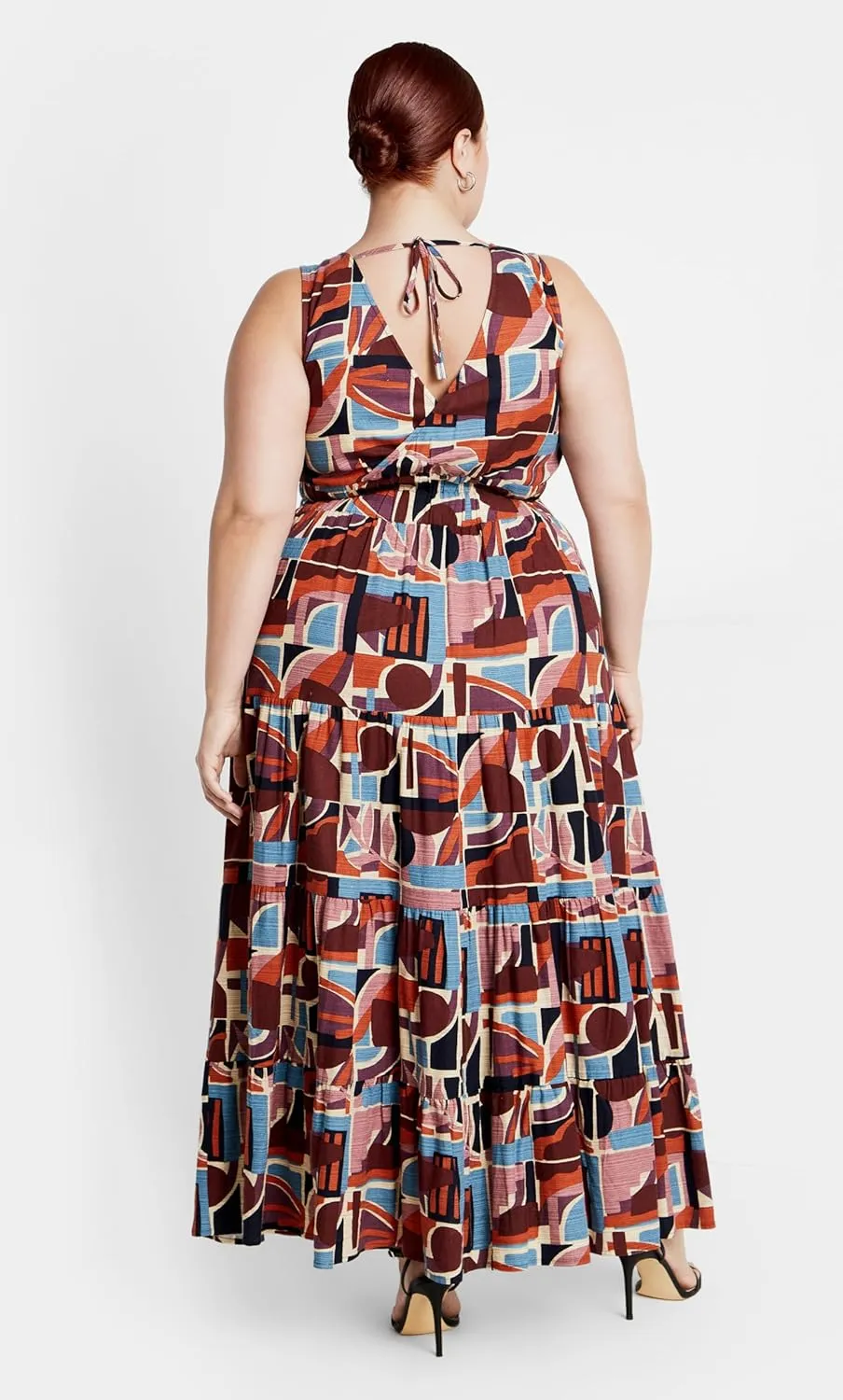 City Chic Women's Maxi Dress-Amara Print
