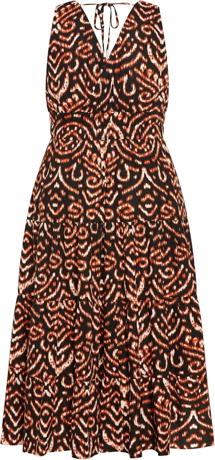 City Chic Women's Maxi Dress-Amara Print