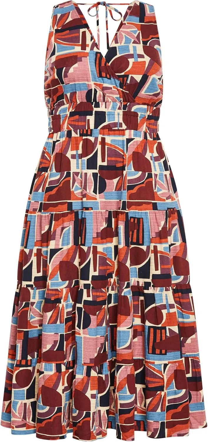 City Chic Women's Maxi Dress-Amara Print