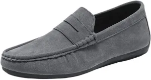 Classic Slip-ons Men's Loafers Suede Vamp Boat Shoes for Traveling Driving Office and Work