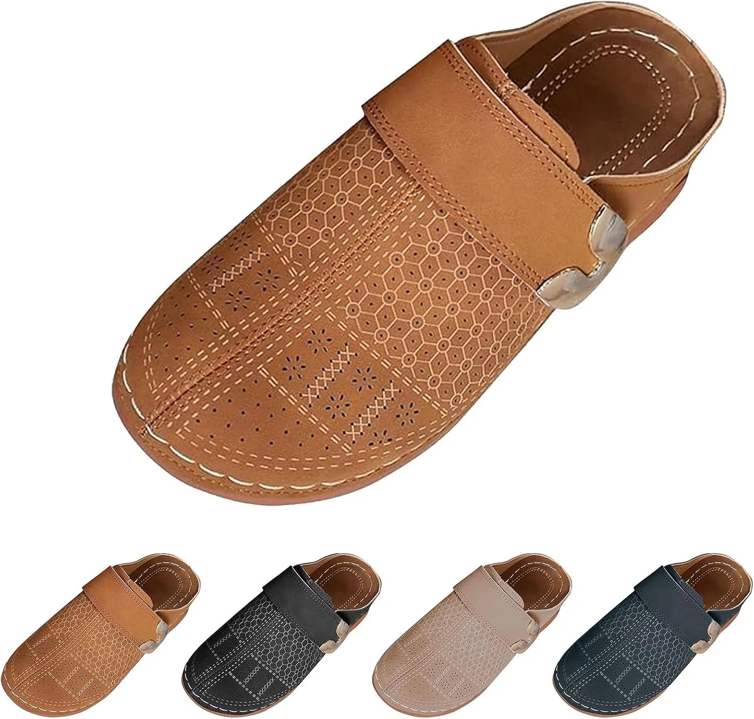 Clogs for Women Slip on Mules Shoes Walking Comfortable Non Slip Closed Toe Sandals Health Arch Support Shoes Dressy Mule Summer Casual Sandals Beach Walking Sandal