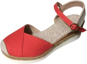 Closed Toe Sandals Women Ankle Strap Platform Wedge Sandals Casual Comfortable Shoes Low Heel Espadrilles Dressy Office Shoes Vacation Beach Sandal 2025 Wedges for Summer Breathable Walking Shoe