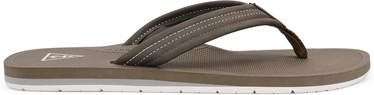 Cobian Men’s Anchor Synthetic Leather Strap Flip-Flop Sandals