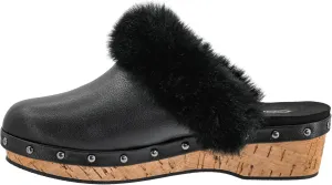 Corkys Footwear Just Fur Fun 1.75-Inch Wedge Mules, Slip-On, Memory Foam Insoles, Faux Fur Lining, Chic, Comfortable, Elegant Fall Footwear