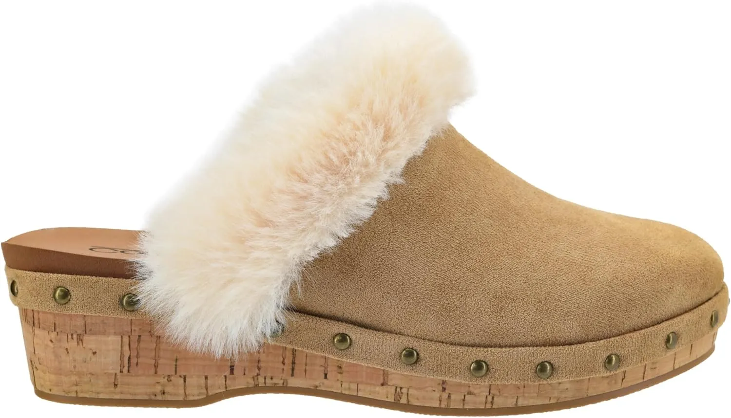 Corkys Footwear Just Fur Fun 1.75-Inch Wedge Mules, Slip-On, Memory Foam Insoles, Faux Fur Lining, Chic, Comfortable, Elegant Fall Footwear