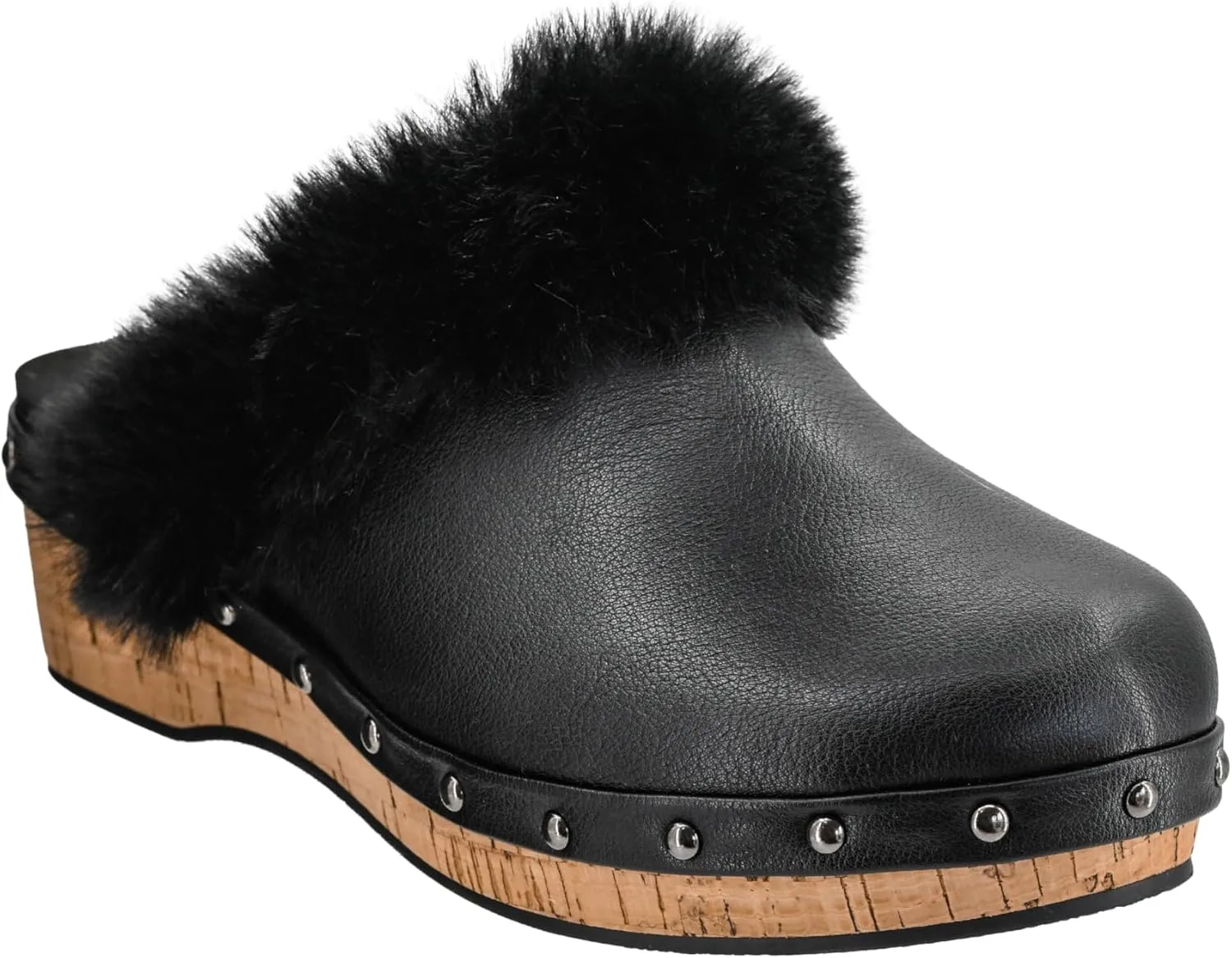 Corkys Footwear Just Fur Fun 1.75-Inch Wedge Mules, Slip-On, Memory Foam Insoles, Faux Fur Lining, Chic, Comfortable, Elegant Fall Footwear