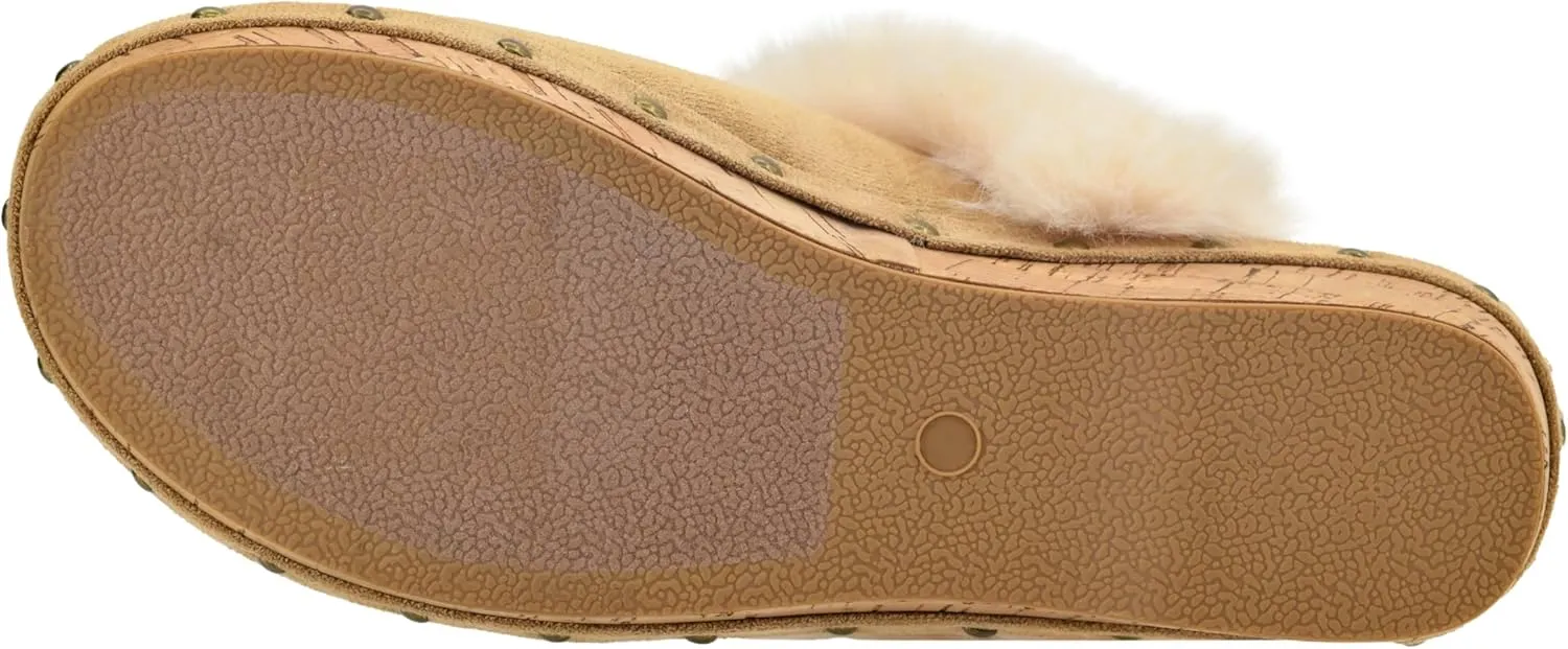 Corkys Footwear Just Fur Fun 1.75-Inch Wedge Mules, Slip-On, Memory Foam Insoles, Faux Fur Lining, Chic, Comfortable, Elegant Fall Footwear