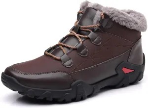 COSIDRAM Mens Snow Boots Outdoor Winter Warm Hiking Ankle Boots Anti Slip Insulated Work Shoes