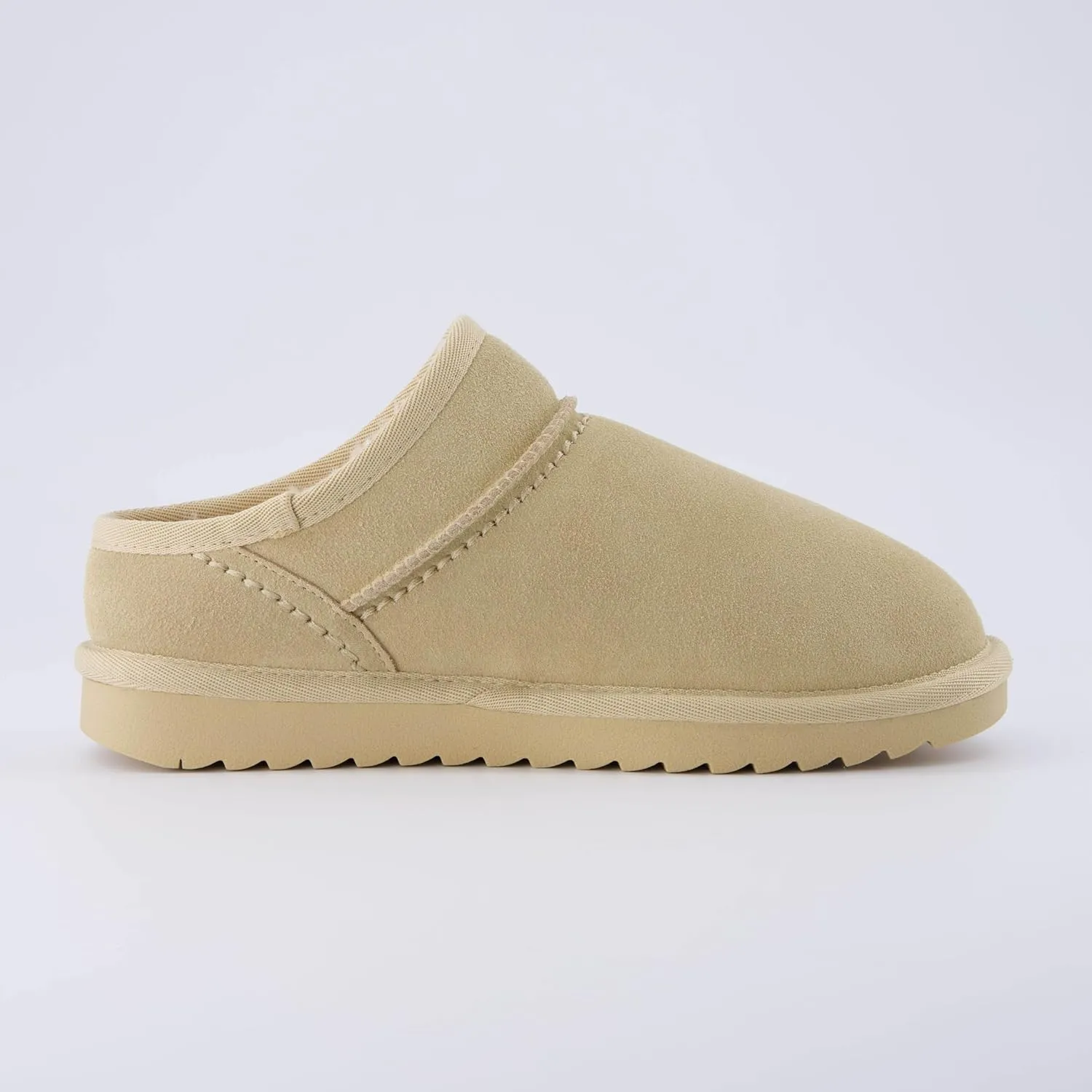 CUSHIONAIRE Women's Hilo Genuine Suede cozy mule  Memory Foam