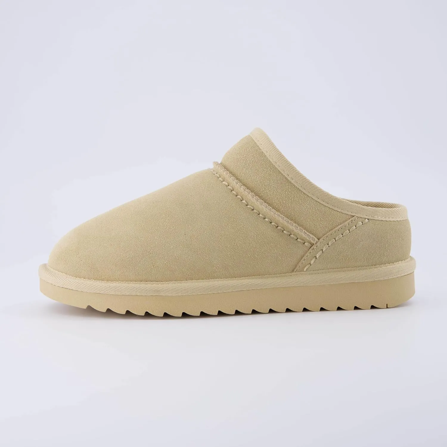CUSHIONAIRE Women's Hilo Genuine Suede cozy mule  Memory Foam