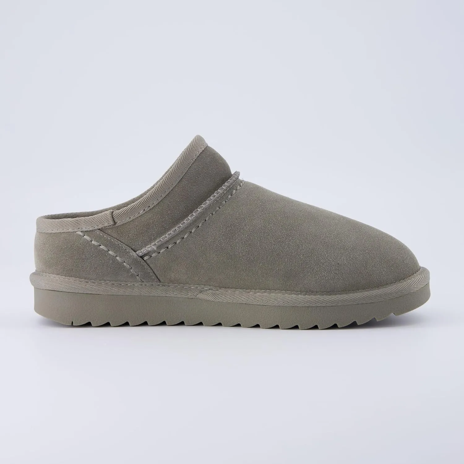 CUSHIONAIRE Women's Hilo Genuine Suede cozy mule  Memory Foam