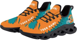 Custom Football Flex Control Sneakers Personalized Fans Men's Breathable Name Number Gifts Workout Athletic Gym Slip-on Shoes