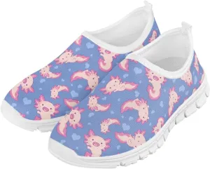 Cute Shoes for Girls Animal Themed Slip On Shoes Kids Wide Sneakers