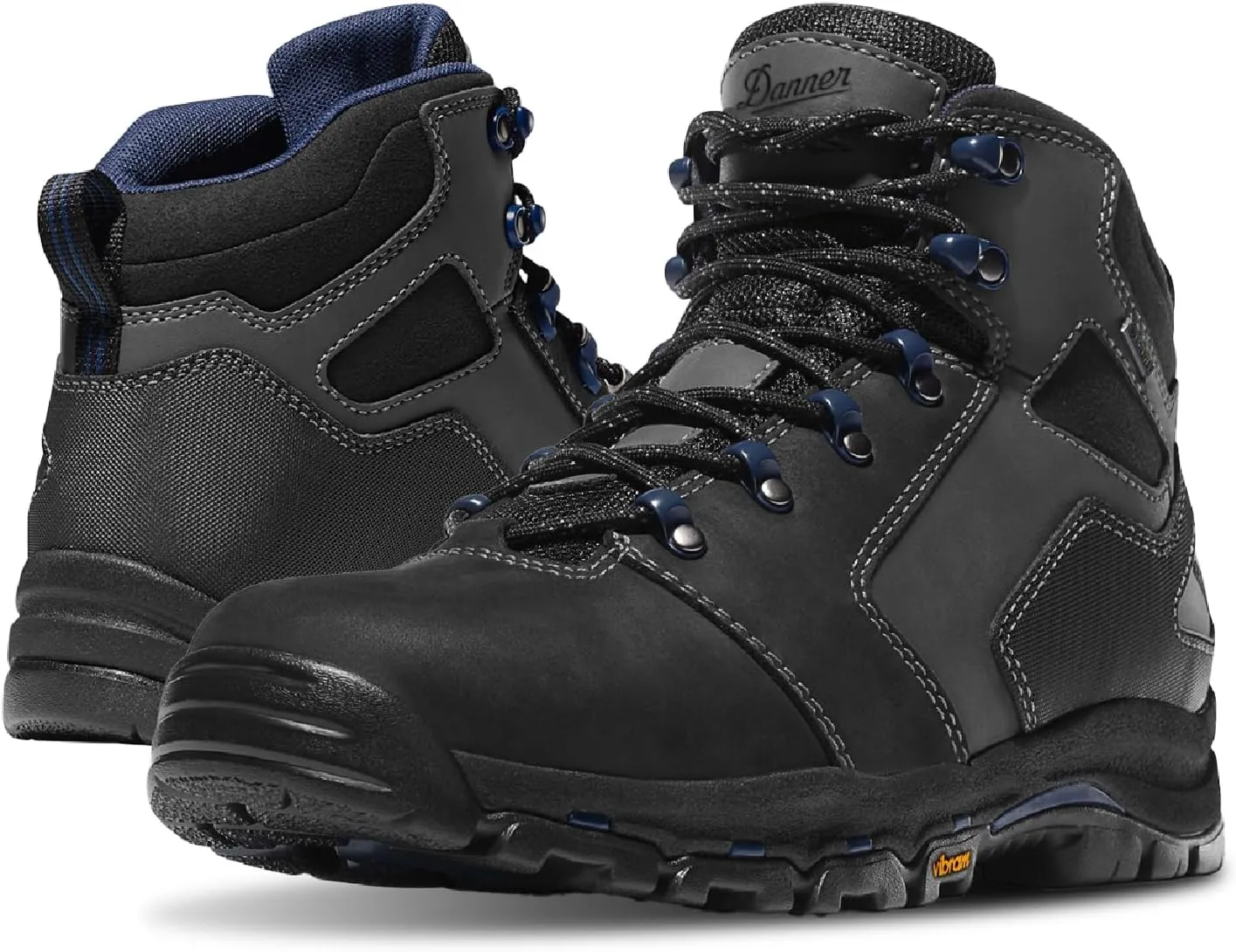 Danner Vicious 4.5” Composite Toe Work Boots for Men - Full-Grain Leather with Breathable Gore-Tex Lining, Speed Lace System & Non Slip Heel Outsole