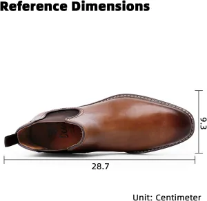 DESAI Black Chelsea Boots Genuine Calf Leather Bottom Outsole Calf Leather Upper Leather Inner Handmade Boot Shoes for Men.