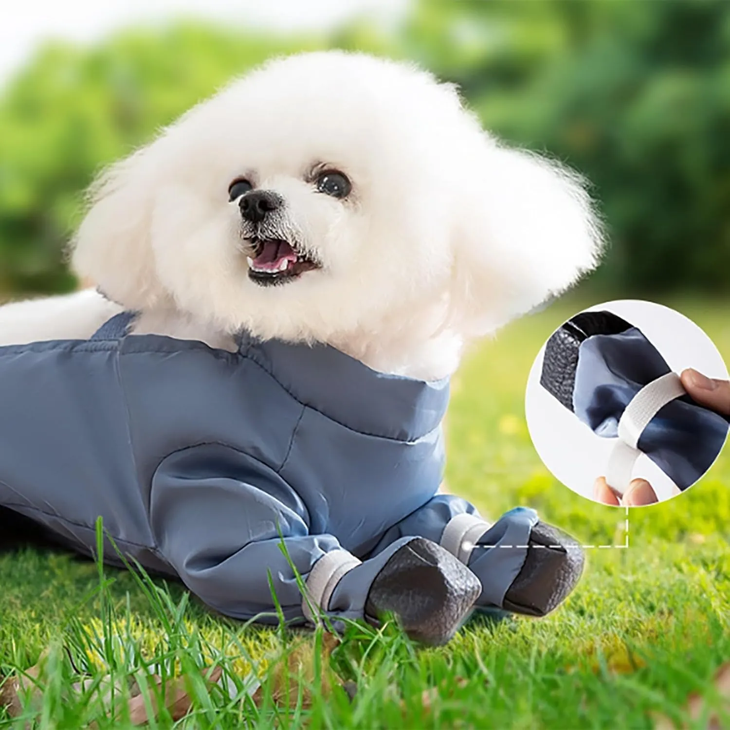 Dog Boot Leggings, Waterproof Dog Pants, Anti-Slip & Dirty-Proof Dog Shoes, Pet Paws Protector for Small Medium Dogs, Adjustable Suspender Boots for Dogs, Outdoor Walking Running Hiking Booties (S)