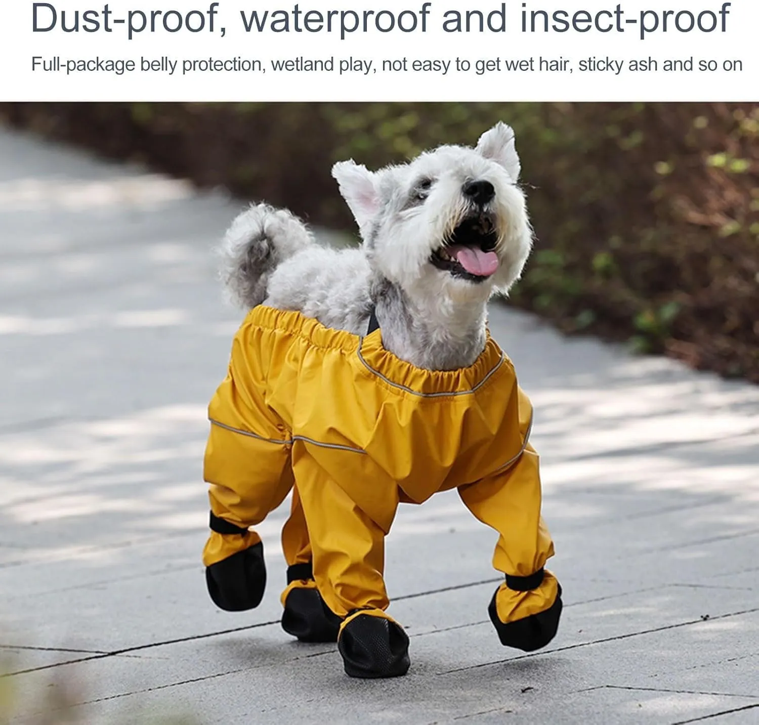 Dog Boots Leggings Waterproof Dog Pants Anti-Slip Dog Shoes Pet Paws Protector Dirty-Proof Dog Outdoor Walking Running Hiking Booties (B, S)