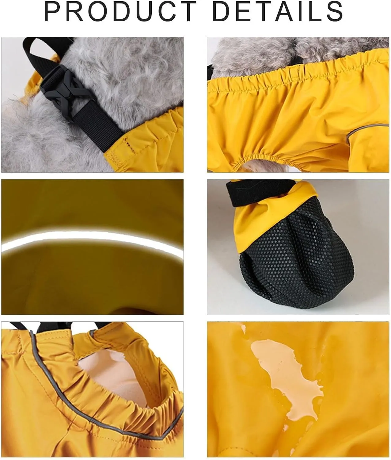 Dog Boots Leggings Waterproof Dog Pants Anti-Slip Dog Shoes Pet Paws Protector Dirty-Proof Dog Outdoor Walking Running Hiking Booties (B, S)