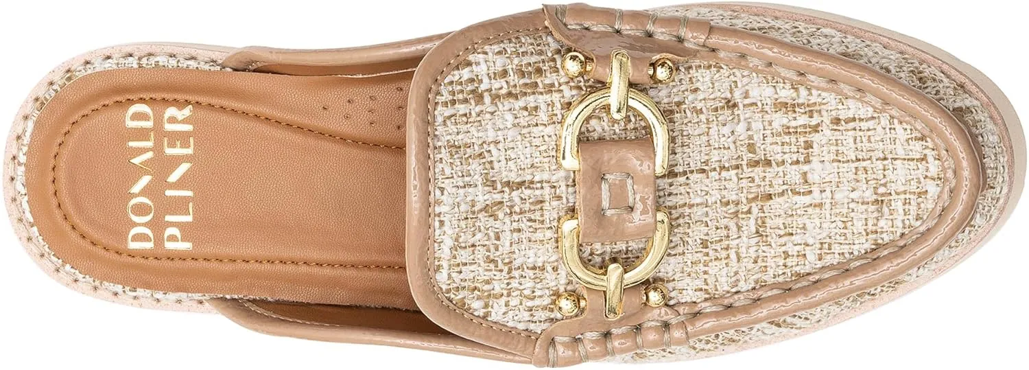 Donald Pliner Women's Elta Mules, Slip-On Mules, Closed Toe Comfort Loafers, Casual Slip-On Shoes for Women