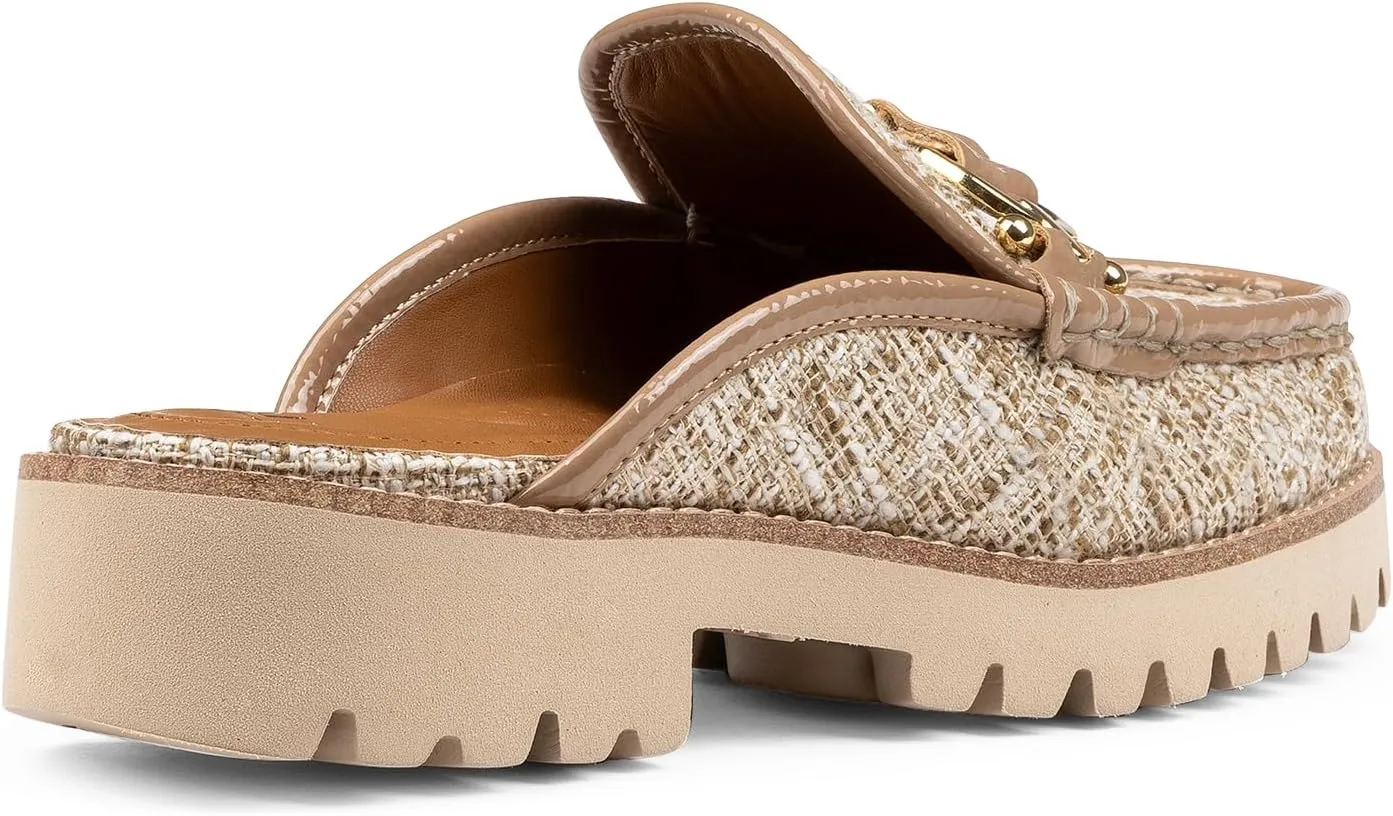 Donald Pliner Women's Elta Mules, Slip-On Mules, Closed Toe Comfort Loafers, Casual Slip-On Shoes for Women