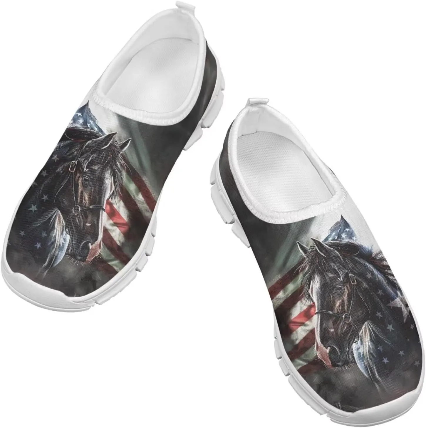 Doojoayie Running Shoes for Boys Slip On Sneakers Anti-Slip Workout Shoes Black