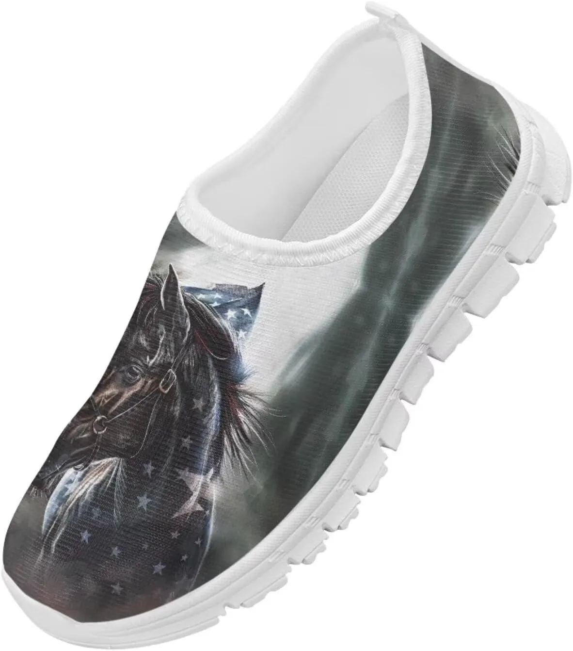 Doojoayie Running Shoes for Boys Slip On Sneakers Anti-Slip Workout Shoes Black