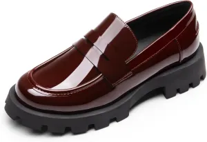 DREAM PAIRS Women's Loafers, Lug Sole Slip On Platform Chunky Penny Loafers for Women Dressy and Work, Business Casual Shoes for Women