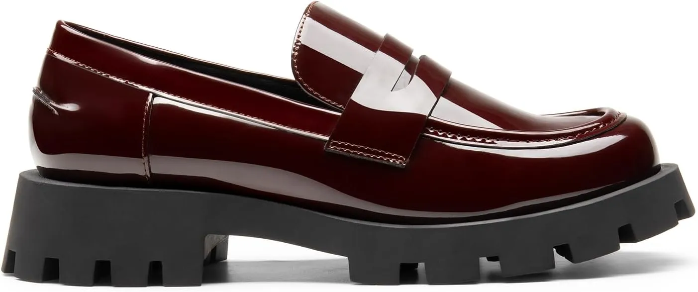 DREAM PAIRS Women's Loafers, Lug Sole Slip On Platform Chunky Penny Loafers for Women Dressy and Work, Business Casual Shoes for Women