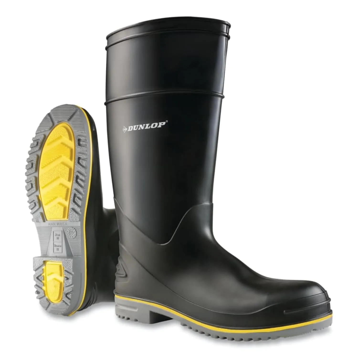 DUNLOP Protective Footwear, 15" Flex 3 St, 100% Waterproof, Superior Resistance to fats, Oils and Chemicals, 8990800.08, Size 8 US