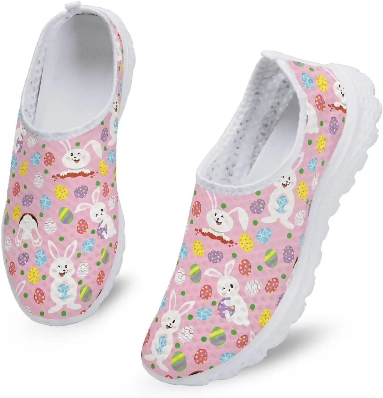 Easter Sport Sneakers Tennis Shoes for Women US 5.5-11.5 Slip On Loafer Shoes