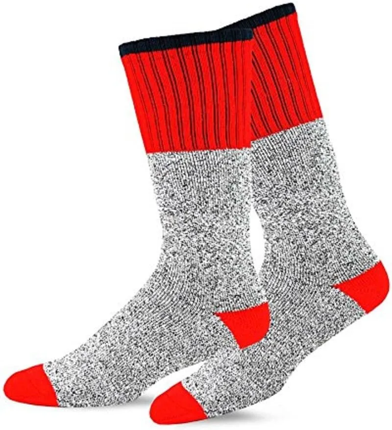 Eco Friendly Heavy Weight Recyled Cotton Winter Thermal Boot Socks Multi Pair for Women Men